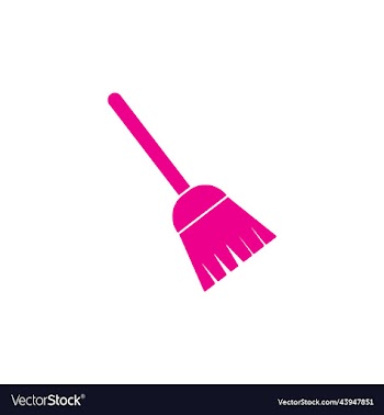 broom cleaning dust solid icon