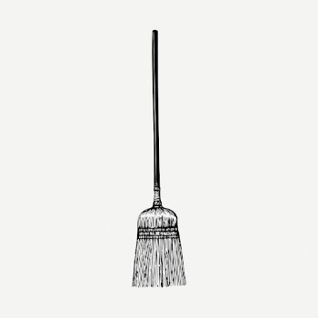 Broom drawing, cleaning tool vintage | Free PSD - rawpixel