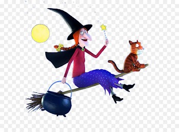 Broom Magic All About the Bullerby Children Boszorkxe1ny Alle vi barna i Bakkebygrenda - The cartoon witch sat on the magic broom 