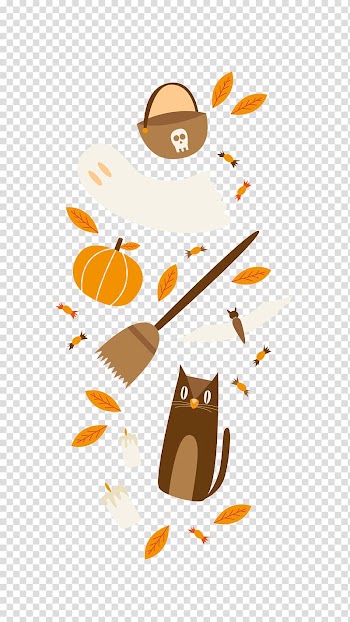 Broom Penguin Pumpkin, Pumpkin basket broom transparent background PNG clipart