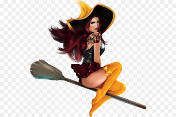 Broom witch Halloween - witch png 