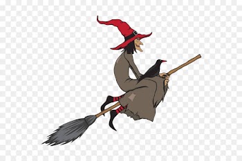 Broom Witchcraft Stock illustration Illustration - Cartoon old witches and crows 