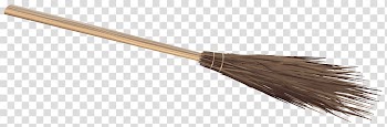 Broomstick , Broom Brush Brown, Witch Broom transparent background PNG clipart