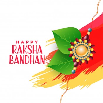 Brother and sister bonding raksha bandhan background Free Vector