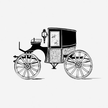 Brougham carriage drawing, vintage transportation | Free Photo - rawpixel