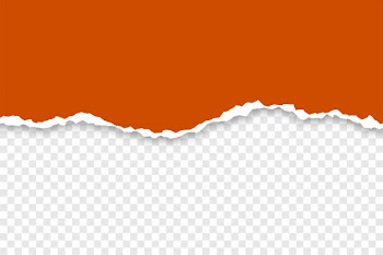 Browen torn paper on transparent background Free Vector