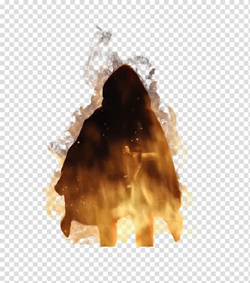 Brown abstract art illustration, TheLegend27 Hero In Flames transparent background PNG clipart