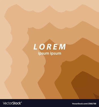 Brown abstract background smooth wavy lines vector image