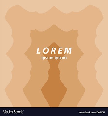 Brown abstract background smooth wavy lines vector image