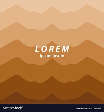Brown abstract background smooth wavy lines vector image