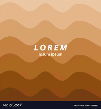 Brown abstract background smooth wavy lines vector image