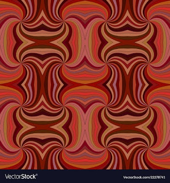 Brown abstract psychedelic seamless striped vector image