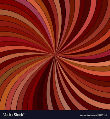 Brown abstract psychedelic striped spiral vector image