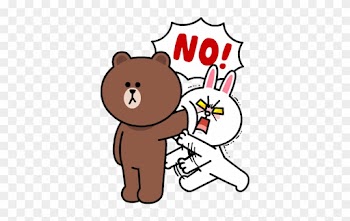 Brown &amp; Cony Sweet Love - Line Friend Brown Sticker