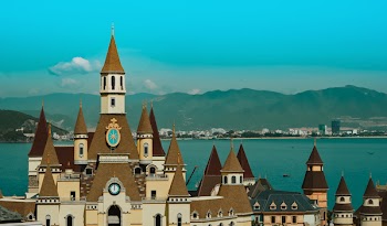 Brown-and-beige Castle at Daytime
