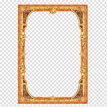 Brown and black border , Gold Computer file, Gold Frame transparent background PNG clipart
