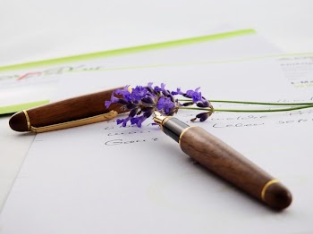 Brown and Black Click Pen
