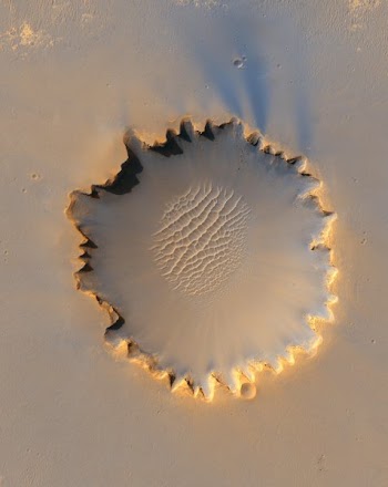 Brown and Black Crater