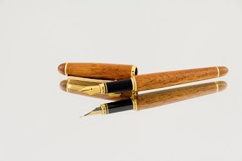 Brown and Black Fountain Pen
