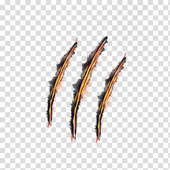 Brown and black scratches illustration, The Werewolves of Millers Hollow Werewolf Logo, Abstract claw mark transparent background PNG clipart