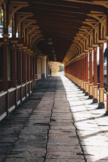 Brown and Black Walkway