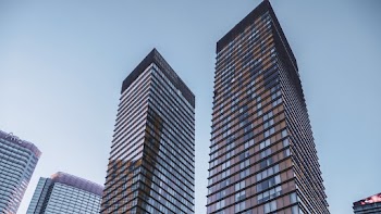 Brown and Gray High-rise Buildings