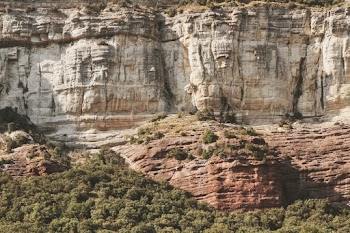 Brown and Gray Rock Formation