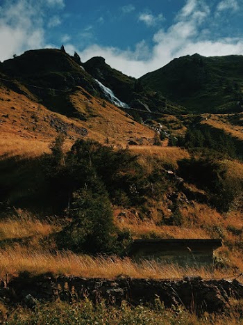 Brown and Green Mountain Under Blue Sky