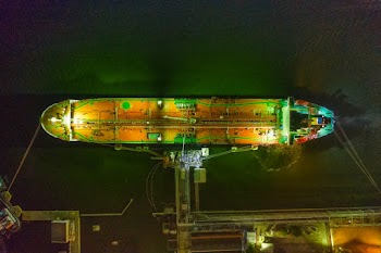 Brown and Green Ship