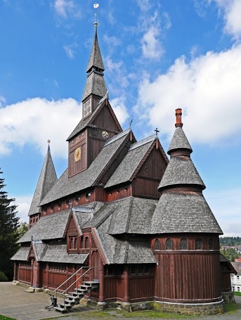 Brown and Grey Wooden Church