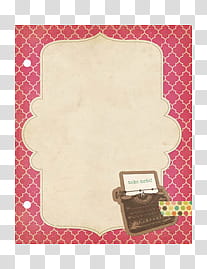 , brown and pink frame illustration transparent background PNG clipart