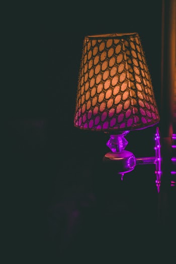 Brown and Purple Sconce