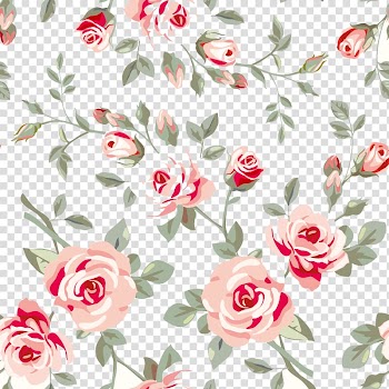 Brown and red flowers illustration, Rose Flower Floral design Pattern, Flower pattern transparent background PNG clipart
