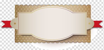 Brown and red ribbon template, Ribbon, Cartoon tag material transparent background PNG clipart