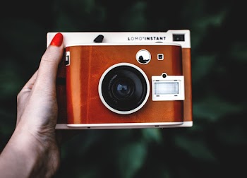 Brown And White Camera