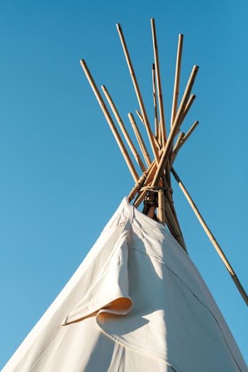 brown and white camping tent