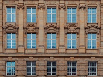 brown and white concrete building