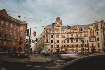Brown and White Concrete Building
