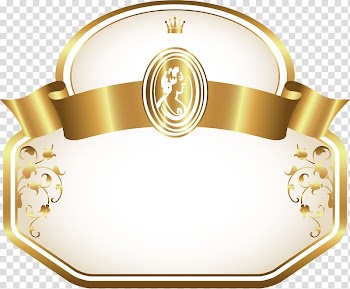 Brown and white ribbon art, Golden ribbon transparent background PNG clipart