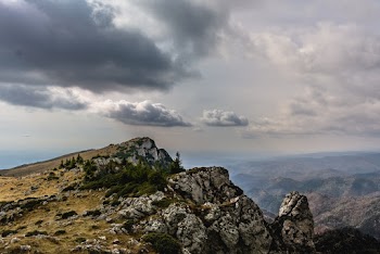 Brown and White Rock Mountain