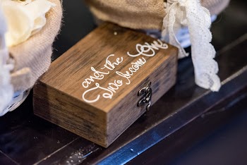Brown and White Trinket Box