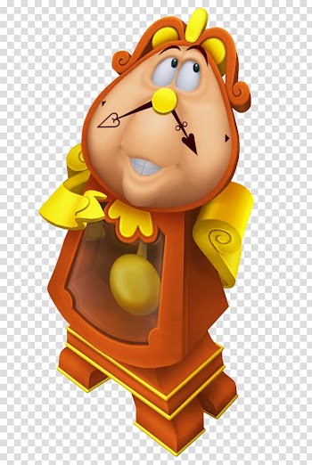 Brown and yellow clock character, Kingdom Hearts II Kingdom Hearts 358/2 Days Kingdom Hearts χ Kingdom Hearts: Chain of Memories Cogsworth, Cogsworth Beauty and the Beast Cartoon transparent background PNG clipart