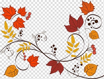 Brown and yellow maple leaf illustration, Wedding invitation Thanksgiving dinner Save the date Gift, autumn leaves transparent background PNG clipart