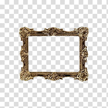 Brown artwork frame transparent background PNG clipart