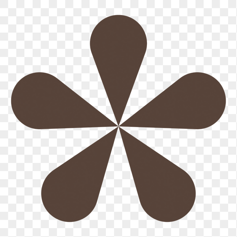Brown asterisk png sticker, transparent | Free PNG - rawpixel