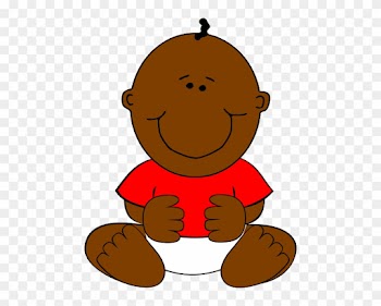 Brown Baby Boy Clip Art At Clker - Brown Baby Clipart
