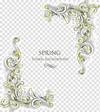 Brown background with spring text overlay, Texture Free gold frame buckle material transparent background PNG clipart