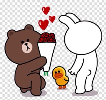 Brown bear Line Friends Sticker, bear transparent background PNG clipart