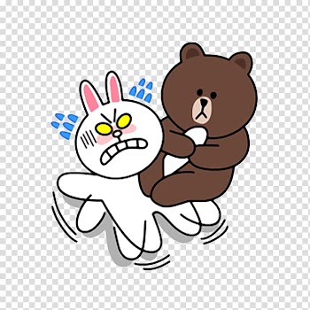 Brown bear Line Friends WeChat, bear transparent background PNG clipart
