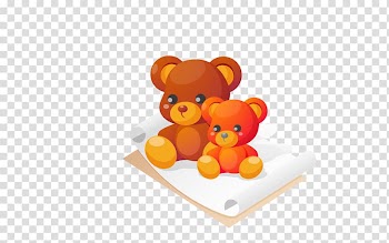 Brown bear Toy, Color Bear Toys transparent background PNG clipart